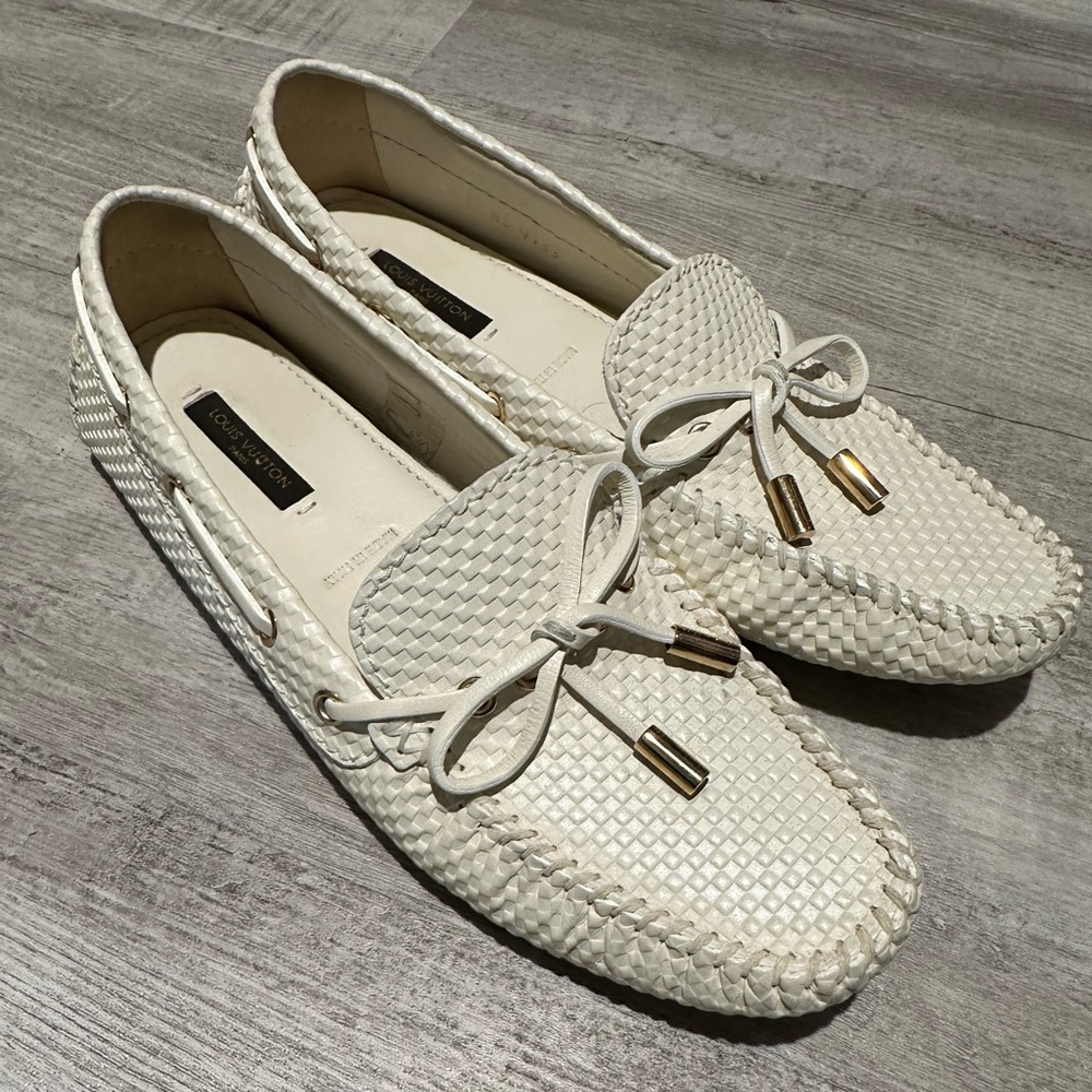 Louis Vuitton loafers, worn once. Nothing wrong, pre owned bought from poshmark